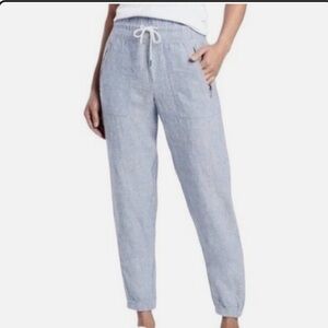 Athleta Blue Cabo Linen Jogger